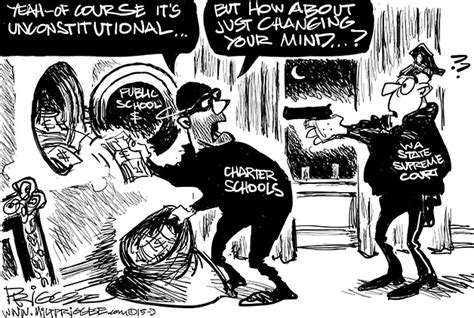 Editorial Cartoon: Charter schools caught in the act? | Issaquah Reporter