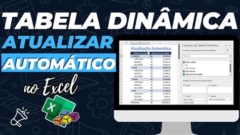 Como ATUALIZAR tabela DINÂMICA AUTOMATICAMENTE Como Atualizar Dados