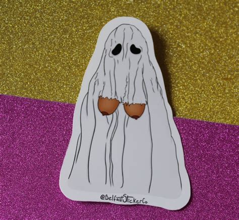 Boo Bies Ghost Boobs Vinyl Sticker Halloween 2020 Etsy