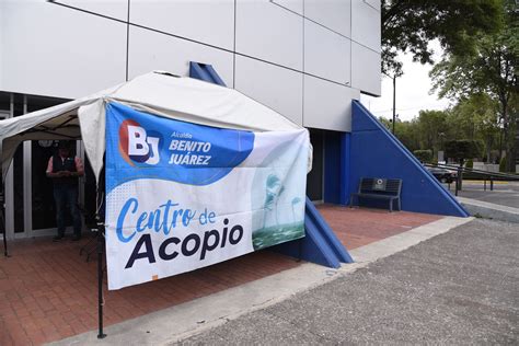 Alcald A Benito Ju Rez Habilita Centro De Acopio Para Damnificados De