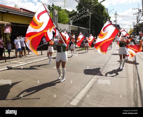 Ciudad De Malabon Filipinas 10 De Diciembre De 2023 Majorettes Del