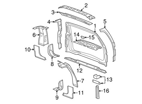 15164157 Back Body Opening Lower Frame 2007 2014 GM AutoNationParts