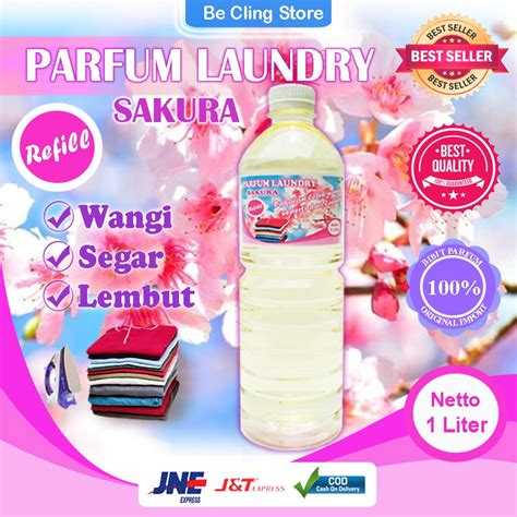 Jual Parfum Laundry Pewangi Pakaian Aroma Sakura Grade A Super Liter