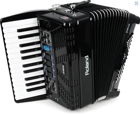 Roland FR-1X V-Accordion 26-Key 72-Bass Black Digital Piano Accordion ...