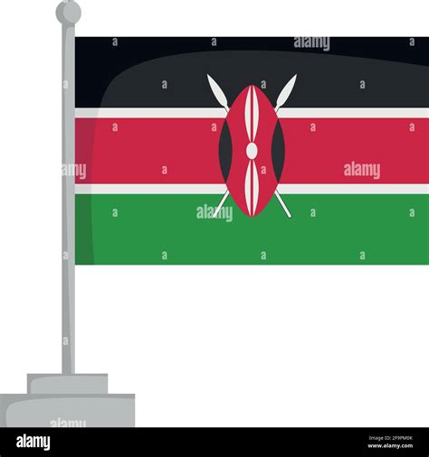 National Flag Of Kenya Vector Illustration Stock Vector Image Art Alamy