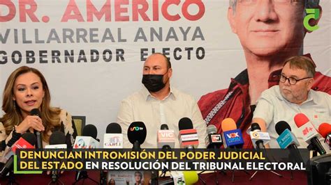 Denuncian Intromisi N Del Poder Judicial Del Estado En Resoluci N Del