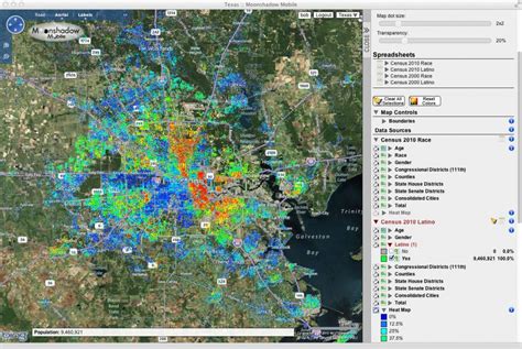 Heat Maps Reveal Relative Concentrations Of Segments Of The - Texas ...