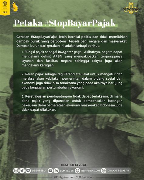 BEM FEB UI On Twitter Akibatnya Tagar StopBayarPajak Yang