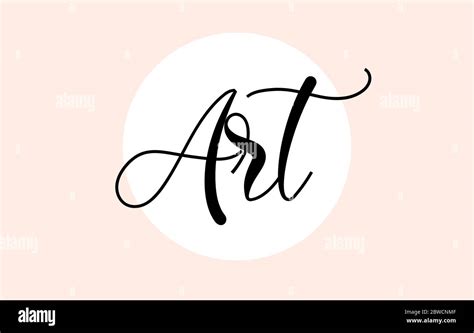 Art word handwritten with custom calligraphy. Creative Word for logotype, badge, icon, card ...