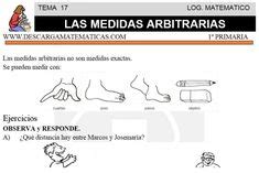 Las Medidas Arbitrarias Primero De Primaria Matematicas