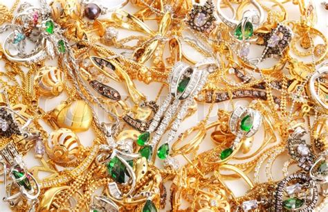 Gold Jewelry Background Stock Photo Colourbox