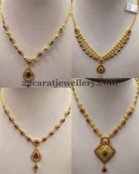 Gold Simple Necklace Designs In Grams