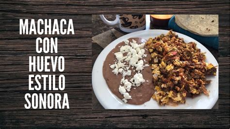 MACHACA CON HUEVO Estilo Sonora YouTube