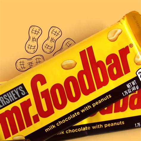 Hersheys Mr Goodbar Chocolate And Peanuts Candy 175 Oz Bars 6 Count