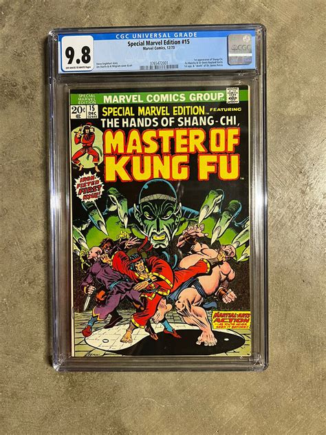 Special Marvel Edition 15 Cgc 9 8 1st Shang Chi Marvel 1973 Master Of