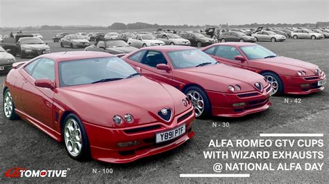 Two Alfa Romeo Gtv Cups With Wizard Exhausts Revving National Alfa Day 27621 Youtube