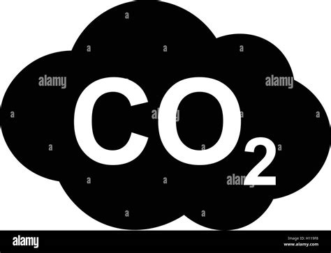 CO2 Icon Carbon Dioxide Formula Symbol Vector Illustration CO2 Sign