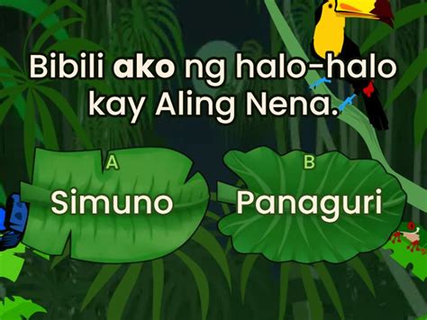 SIMUNO O PANAGURI - Quiz