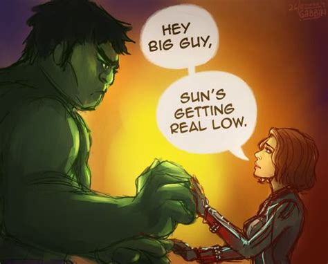 Sun Is Getting Low Black Widow And Hulk Hulk Art Hulk Black Widow