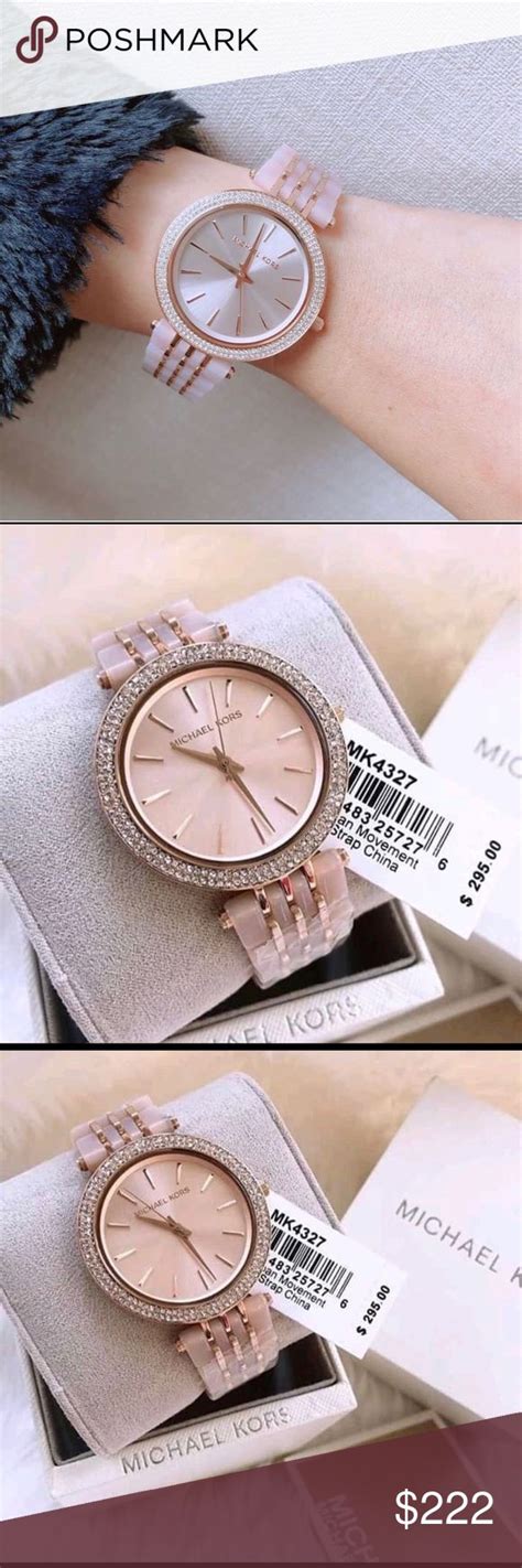 New Mk Women S Darci Rose Gold Acetate Watch Mm Michael Kors