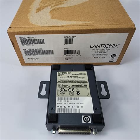 Lantronix Device Server UDS1100 One Port Serial (RS232/ RS422/ RS485 ...