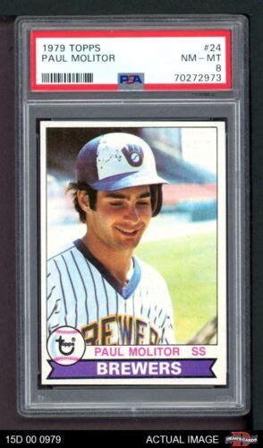 Topps Paul Molitor Brewers Hof Asr Psa Nm Mt D