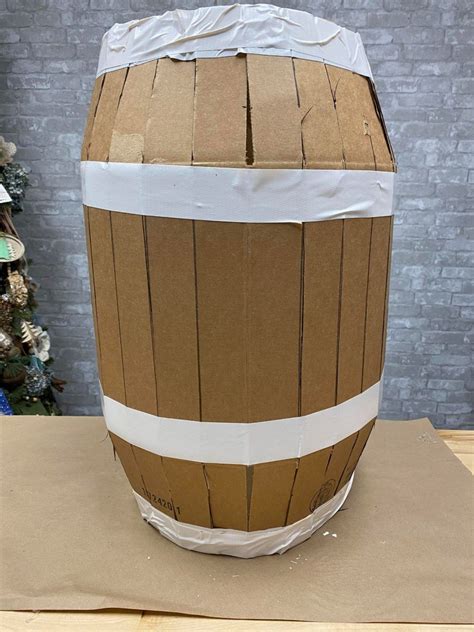 Diy Cardboard Barrel The Shabby Tree Artofit