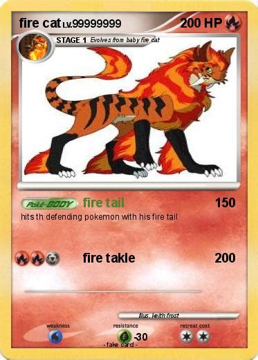 Pokémon fire cat 56 56 - fire tail - My Pokemon Card