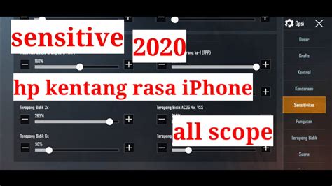 Cara Setting Sensitivitas No Recoil Rasa Pro Player 2020 YouTube
