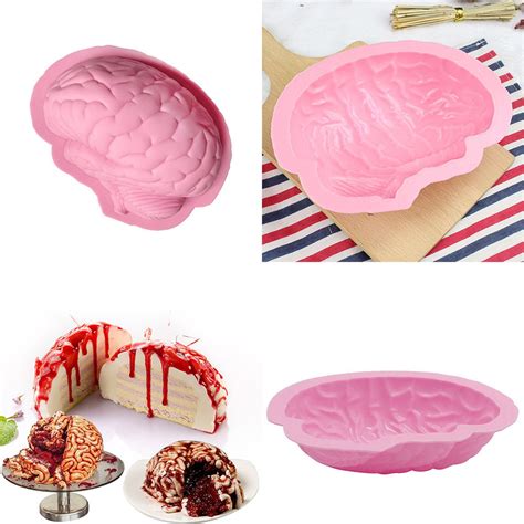 Brain Silicone Mold Halloween Brain Mold Dessert Mold Cake Etsy