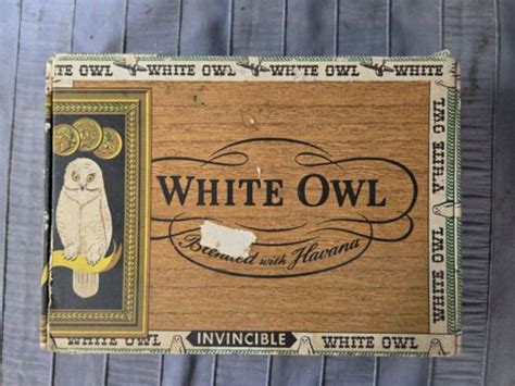 White Owl Cigar Box Invincible Factory 10 Cents Collection Storage Ebay