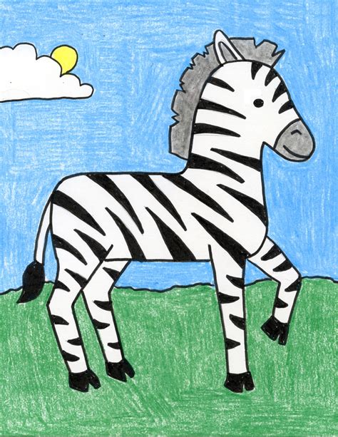 How To Draw A Zebra Easy Drawing Tutorial For Kids Nbkomputer