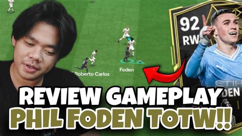 Mereview Gameplay Phil Foden Totw Ovr Fc Mobile Youtube