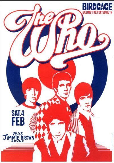 The Who Vintage Retro Classic Rock Psychedelic Concert Poster Concert