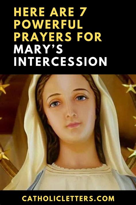 Here Are 7 Powerful Prayers For Marys Intercession Prayers To Mary Prayers Power Of Prayer