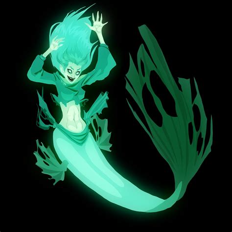 Ghostly Mermaid Ghostly Mermaid Sketch Ghoulish Ghosts Mermaidsofinstagram Mermaidstyle