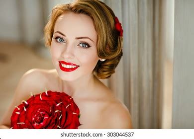 Portrait Charming Girl Blonde Beautiful Smile Stock Photo Shutterstock