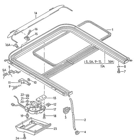 Volkswagen Passat Variant Steel Sldng Roof Fitting