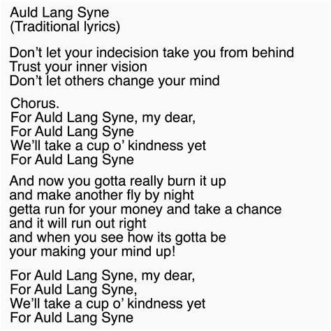 Auld Lang Syne Meaning