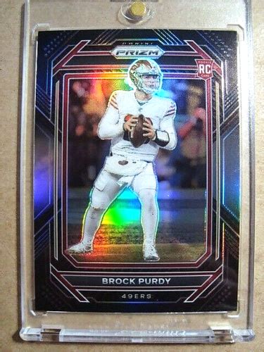 2022 Brock Purdy Panini Chronicles Prizm Black Rookie Silver Prizm RC