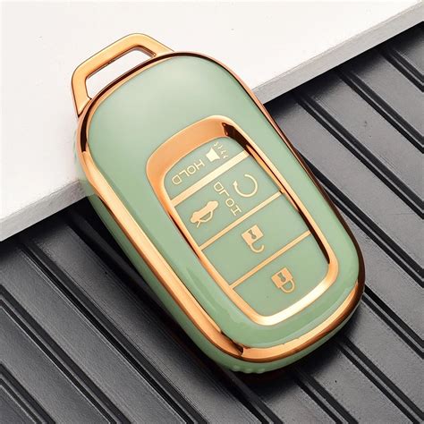 Gold Tpu Car Key Cover Case For Honda Crv Civic Accord 2021 2022 5