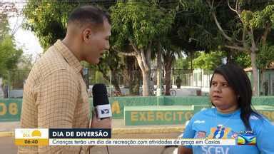 Bom Dia Mirante Crianças ganham dia de recreação atividades de