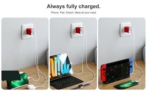 Usb C Wall Charging Block 3pack Multiport Fast Charge Power Brick Cube For Iphone