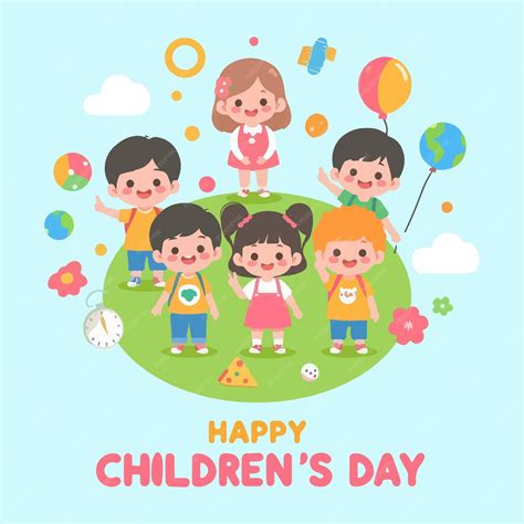 Happy Childrens Day Vector Greetings Premium Ai Generated Vector