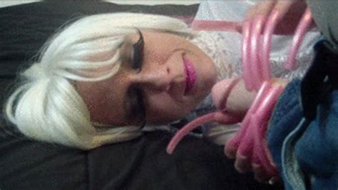 BABY PINK DILDO FACIAL LONG SEXY FINGERNAILS Clips4sale