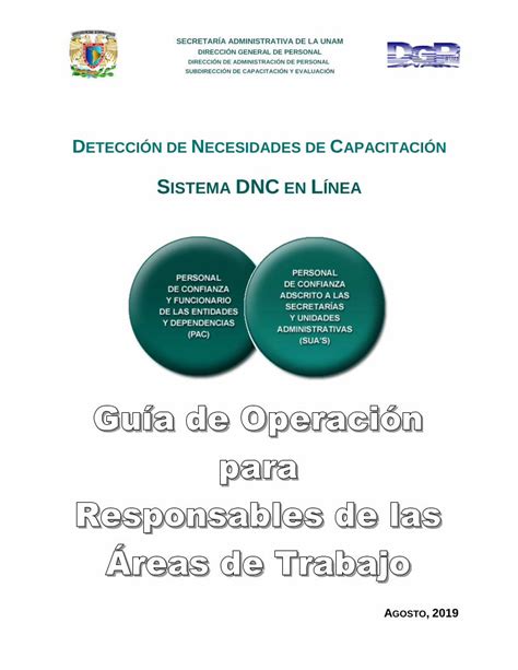 Pdf DetecciÓn De Necesidades De CapacitaciÓn · SecretarÍa Administrativa De La Unam DirecciÓn