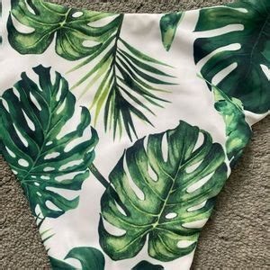 Shein Swim Palm Leaf Bikini Poshmark