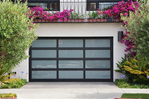 Garage Door - 10 X 7, Matte Black, Frosted Glass | Nickkys Garage Doors – nickkys garage doors