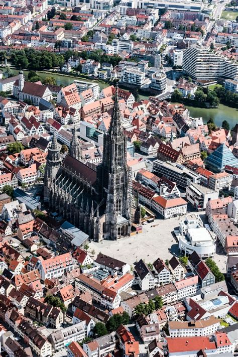 Luftbild Ulm Stadtansicht Des Innenstadtbereiches Mit Ulmer M Nster