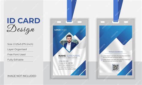 Premium Vector | Corporate Id card design